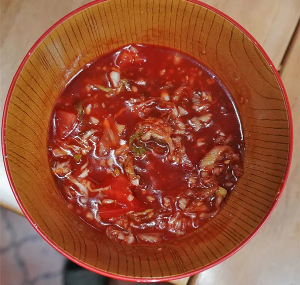 【醤油麹ネギと醤油麹ネギタレで2種のつけ麺】