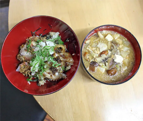 【真鯛の漬け丼！】