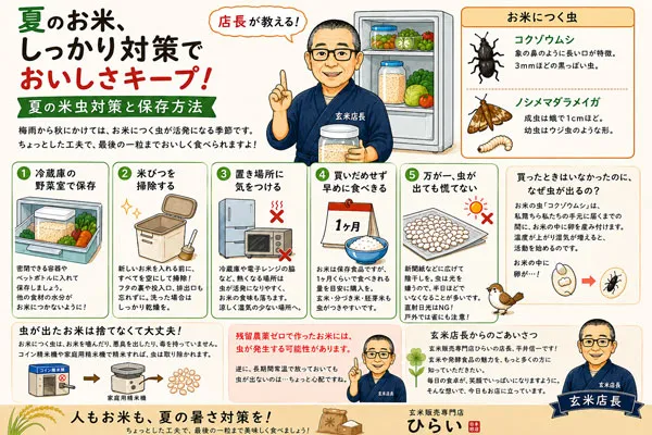 🌾 夏のお米、どこに置いていますか？